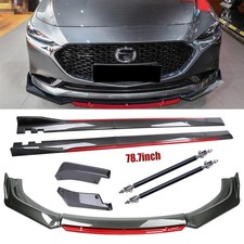 Carbon Fiber Front Bumper Lip Chin Spoiler Side Skirt For Mazda Mx-5 Miata