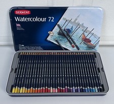 NEW Derwent Watercolor Colored Pencils 72 Colors Set Made In UK 32889