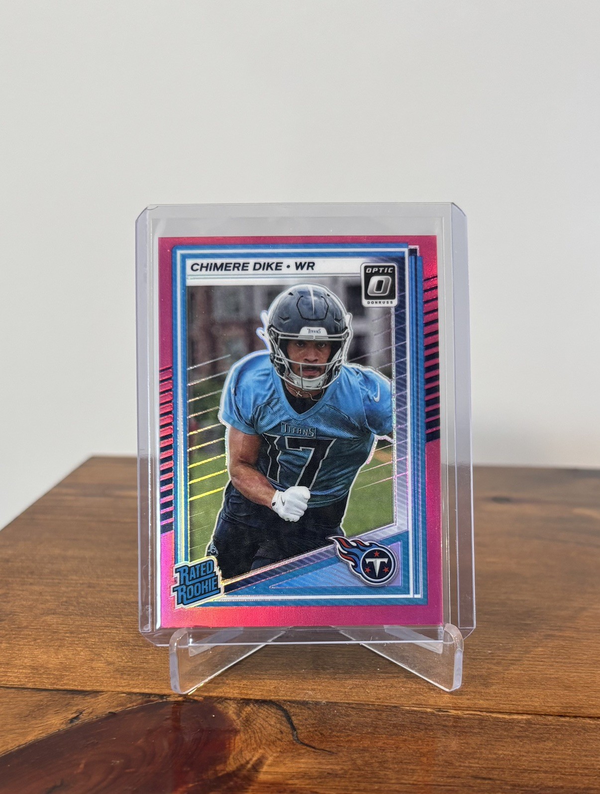2025 Panini Donruss - Rated Rookie Chimere Dike #269 Optic Pink Prizm