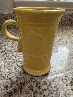 Fiesta Sunflower Embossed Cappuccino Mug Discontinued