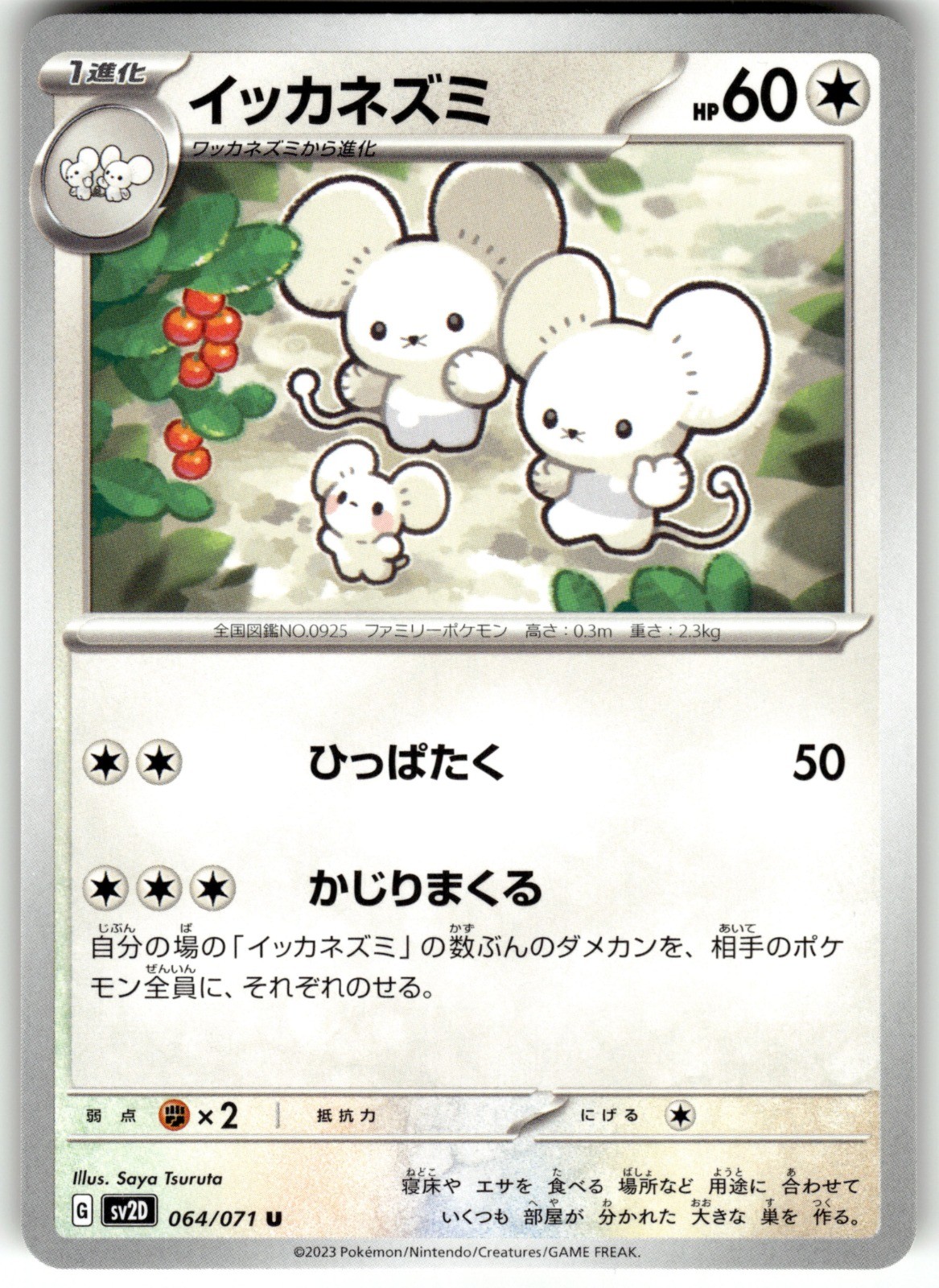 Maushold Regular 064/071 SV2D: Clay Burst Uncommon Pokemon Card NM