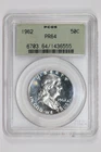 1962 PROOF FRANKLIN HALF DOLLAR PCGS PR64 OGH