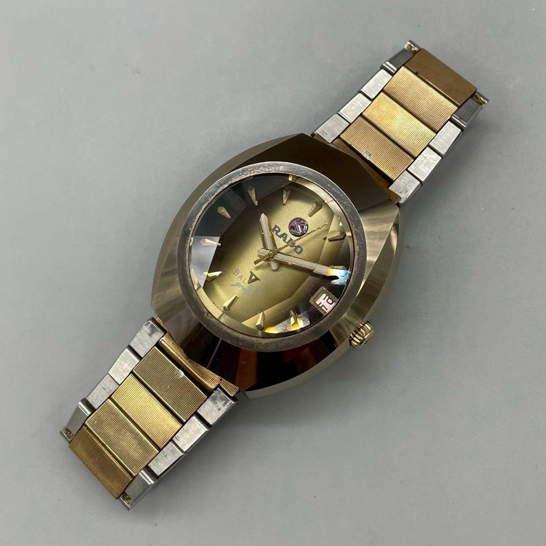 Excellent + ] Vintage RADO BALBOA V Gold Date Mens Automatic Watch