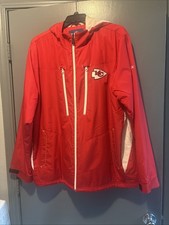 VTG Kansas City Chiefs Reebok Mens XL On Field Red Hooded Coat