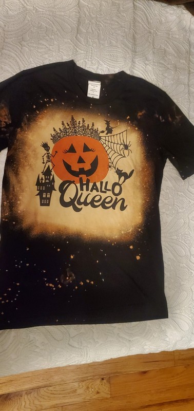 Teen Girls Black Halloween Shirt Size Small