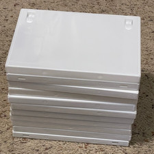 Lot of 11 Empty Blank White Standard Size DVD Replacement Cases no stock images