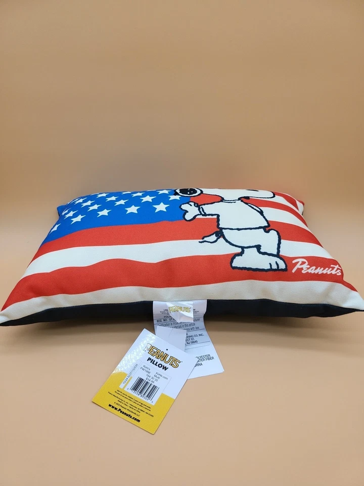 Peanuts New 2025 Snoopy American Flag Decorative Pillow  17 x 11 In - Image 4 of 4