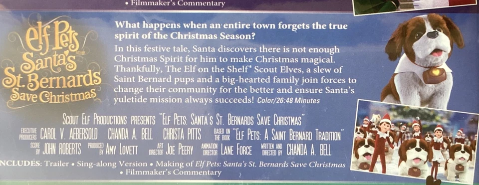 Elf on the Shelf Elf Pets Holiday Triple Feature Blu Ray DVD Combo New - Image 4 of 4