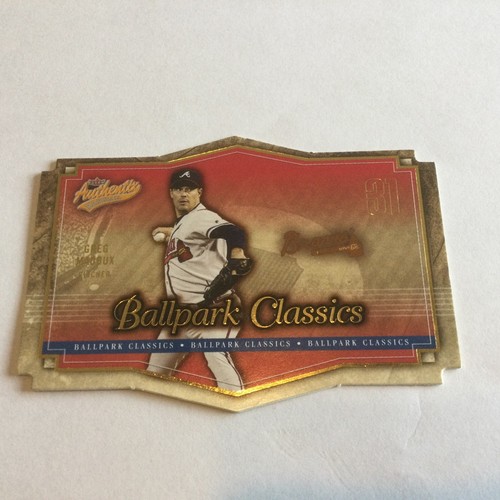 2004 Fleer Authentix Ballpark Classics Greg Maddux #9BC HOF