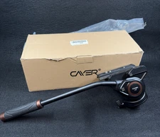 Cayer K3 - Camera Photo & Video Tripod Fluid Head - 1/4 & 3/8 in Sliding plate