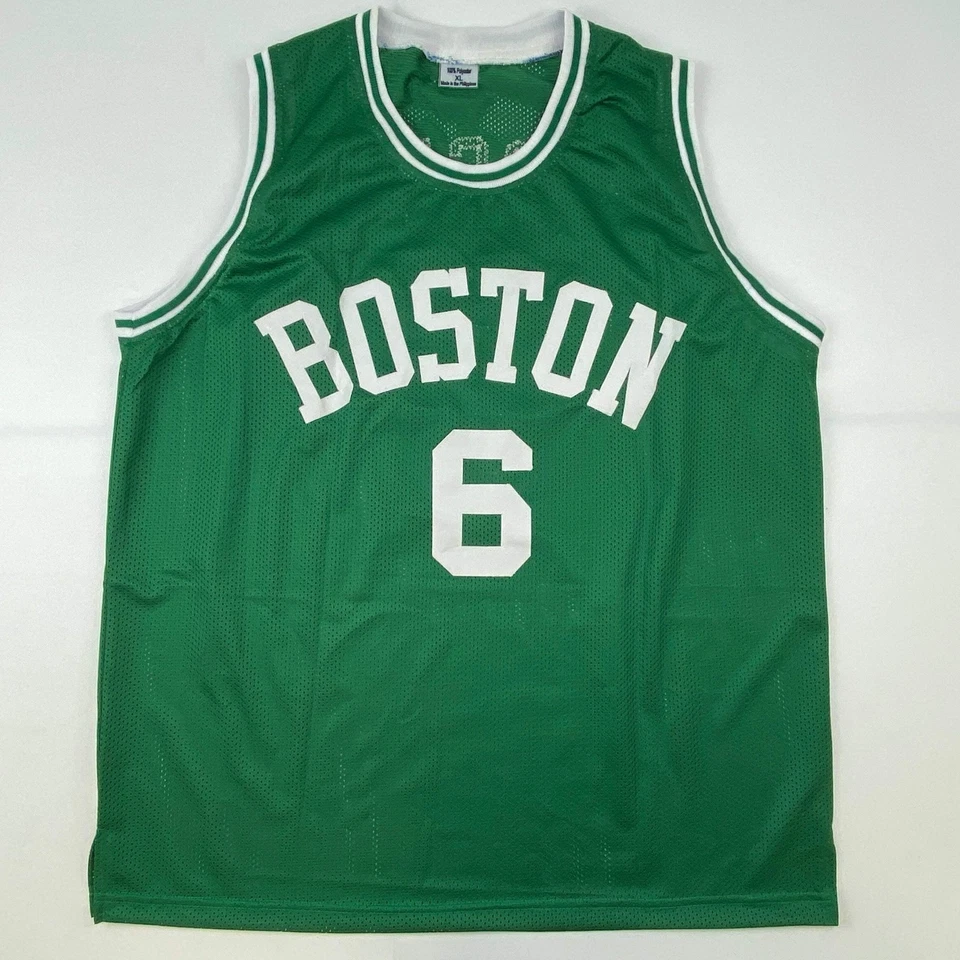 Autographed/Signed Bill Russell Boston Green Jersey Hollywood Collectibles COA - Image 4 of 4