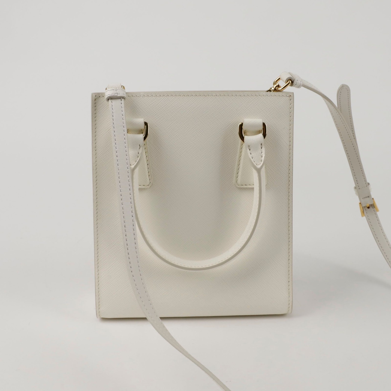 Prada 1BA358 Triangular Logo Mini Tote Shoulder B… - image 4