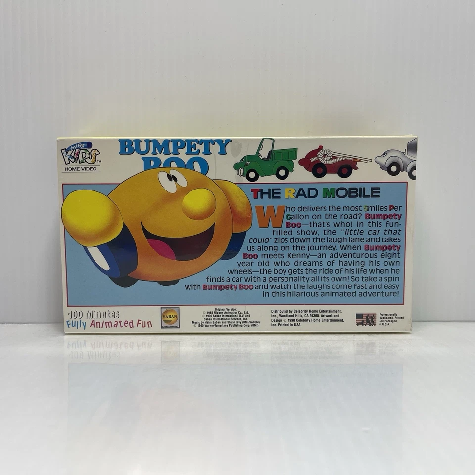 Bumpety Boo: The Rad Mobile (1985) VHS Saban Nippon Animation Anime NEW SEALED Foto 2 de 4