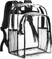 Clear Backpack Heavy Duty - Large Clear Backpacks for School See Through Book...