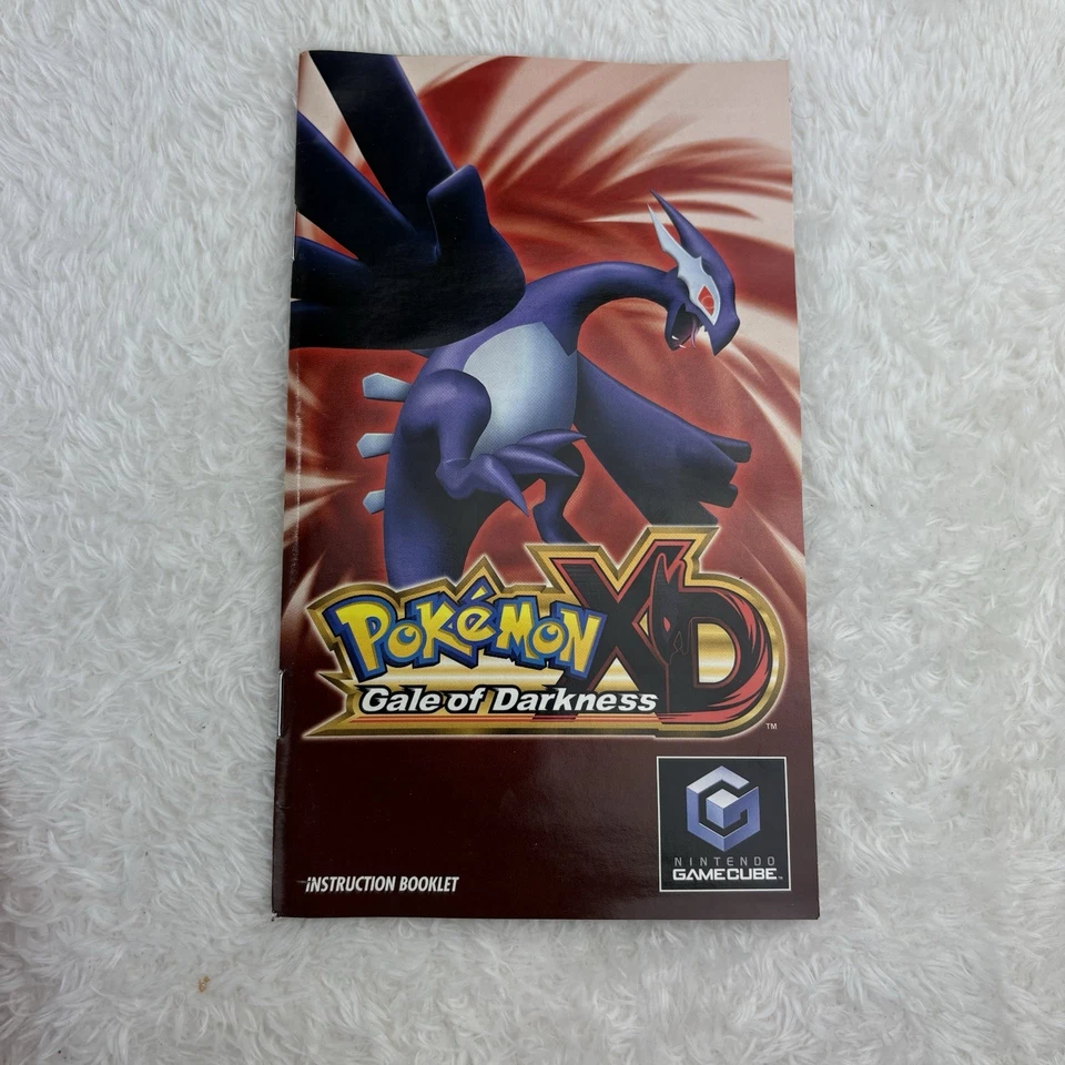 Pokemon XD Gale of Darkness (Nintendo, 2005) Gamecube CIB Poster Booklet Tested - Image 4 of 4