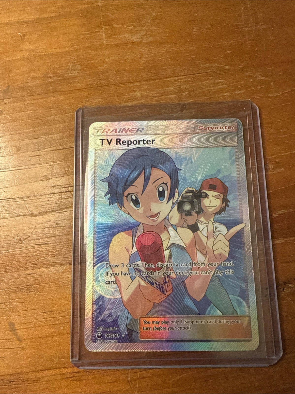 Pokemon TV Reporter MINT Celestial Storm Ultra Rare Full Art Holo Card 167/168