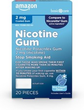Sugar-Free 2 mg Ice Mint Nicotine Gum - 20 Count for Smoking Cessation