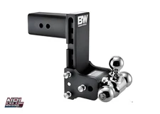 B&W TS30049B Tow & Stow Tri-Ball Hitch – 7.5″ Drop / 7″ Rise