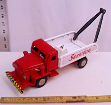 MACK SERVICE WRECKER TRUCK TIN FRICTION TOY WORKS JAPAN COLORFUL