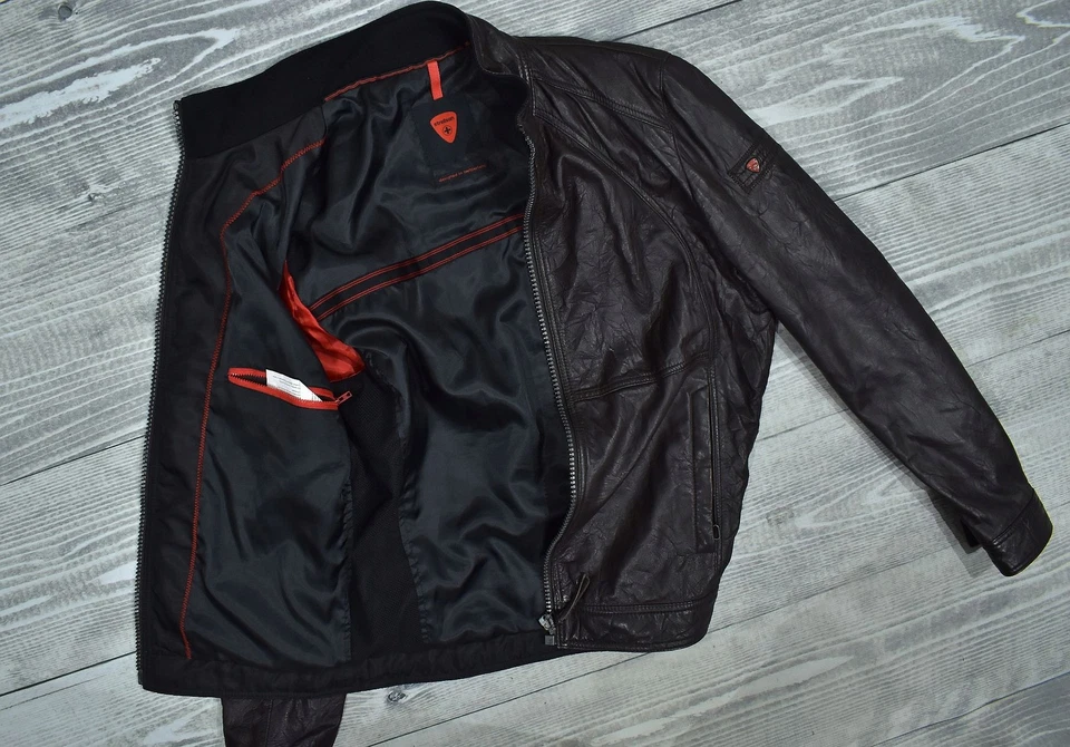 STRELLSON Dave Leder Herrenjacke mit Knittereffekt 52 - Bild 3 von 4
