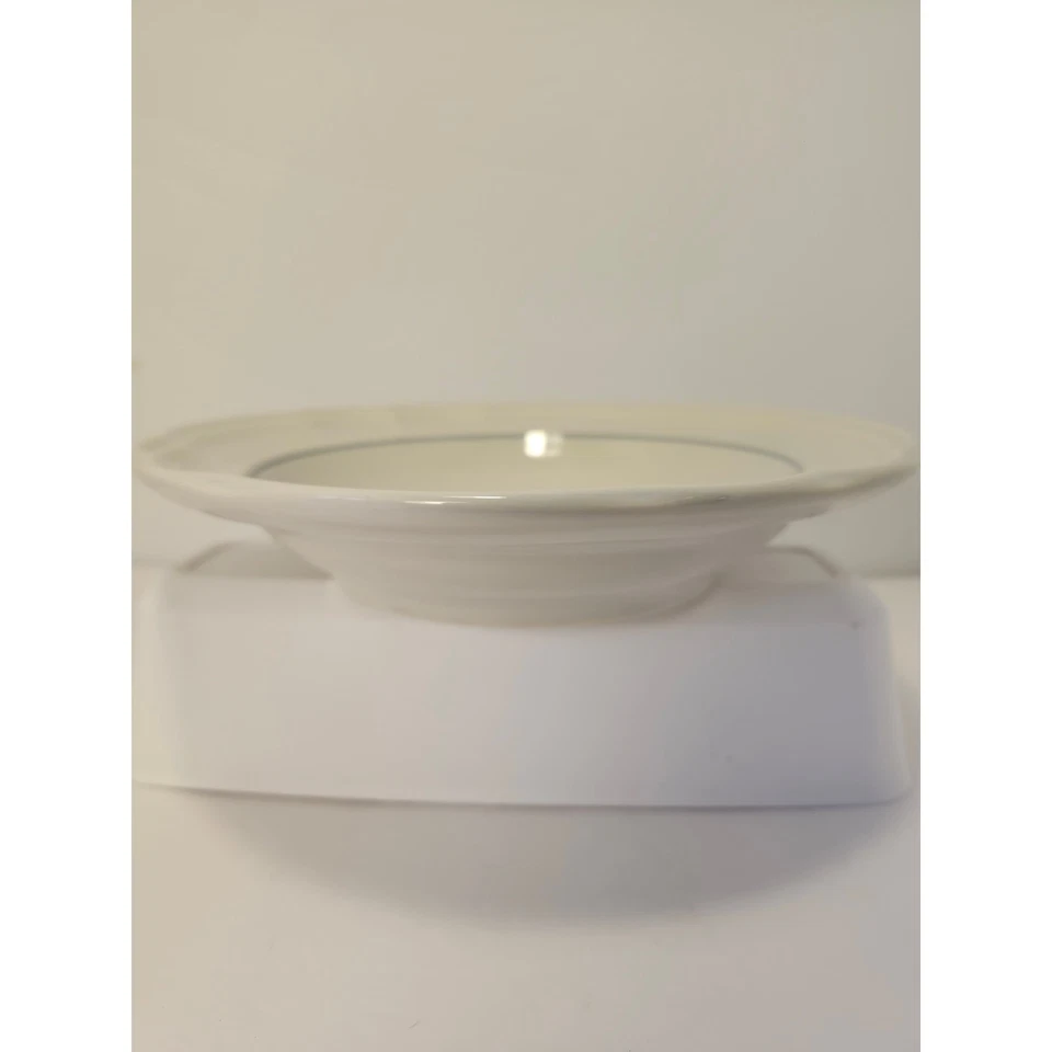 Pfaltzgraff Poetry Blue Rose Vintage 9" Rimmed Soup Pasta Veggie Bowl Glossy USA - Image 3 of 4