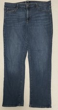 Gap Women Blue Straight Leg Jeans Stretch Size 33 16 