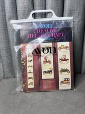 Avon Creative Needlecraft Cars Wall Hanging Crewel Embroidery Kit 1974