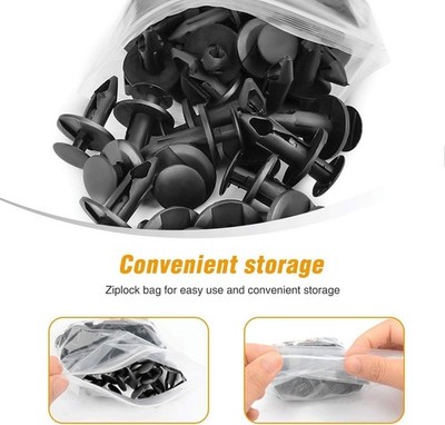 100PCS Bumper Clips Retainer Auto Car Plastic Rivets Fastener Fender Push USA