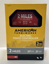 American Farm Works 2 Mile Electric Fence Controller AC Powered, New(1231080)