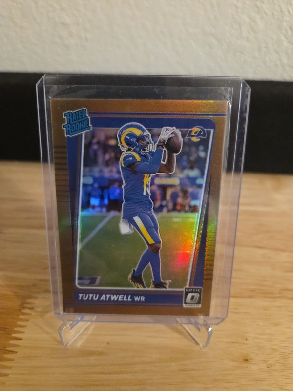2021 Panini Donruss Optic Rated Rookie Tutu Atwell Copper Las Angeles Rams