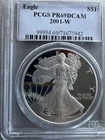 2001-W American Silver Eagle PR69 DCAM PCGS Blue Label *
