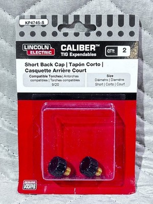 FIVE (5) PACK OF TWO Lincoln Electric KP4745-S 9/20 SHORT BACK CAP