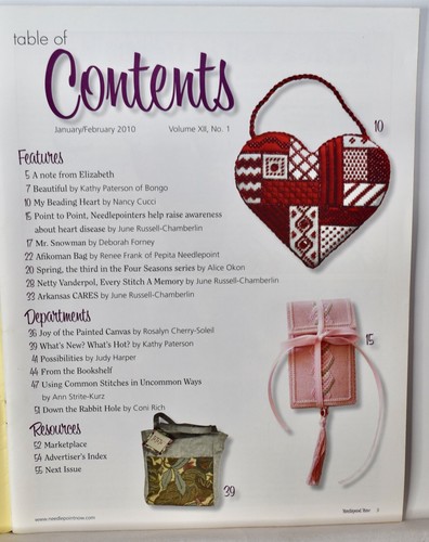 Revista Needlepoint Now - Enero/Febrero 2010 - Proyectos de patrones de agujas - Imagen 2 de 3
