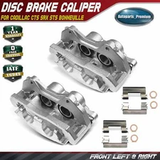 2x Front LH & RH Brake Caliper w/ Bracket for Cadillac CTS SRX STS Bonneville