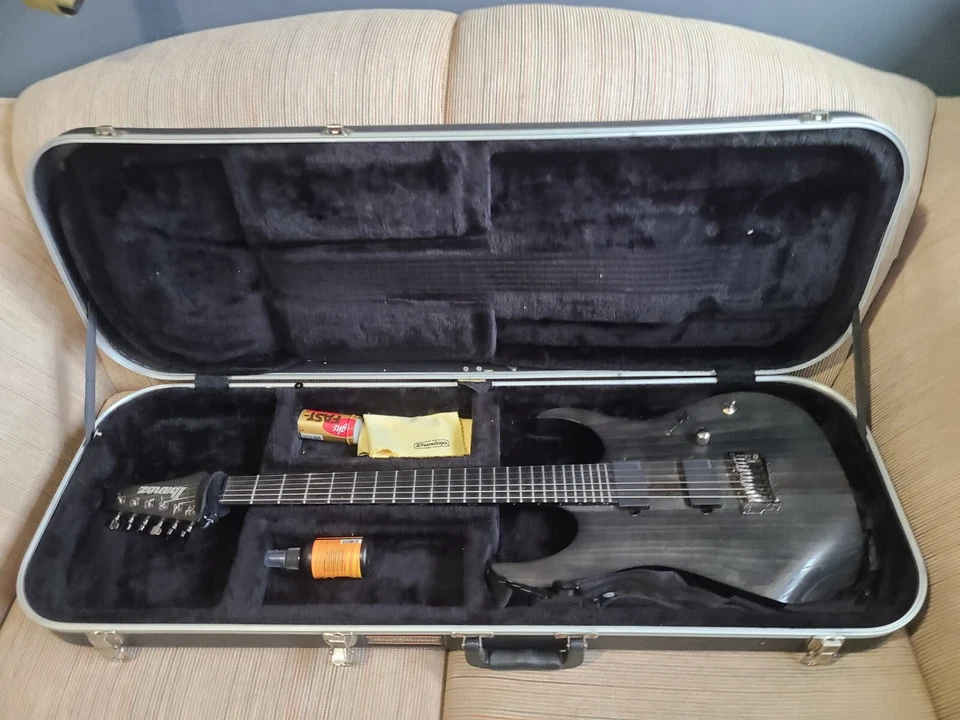 Ibanez RGIT20FE Iron Label Electric Guitar Transparent Gray Flat w/Hard case - Image 4 of 4