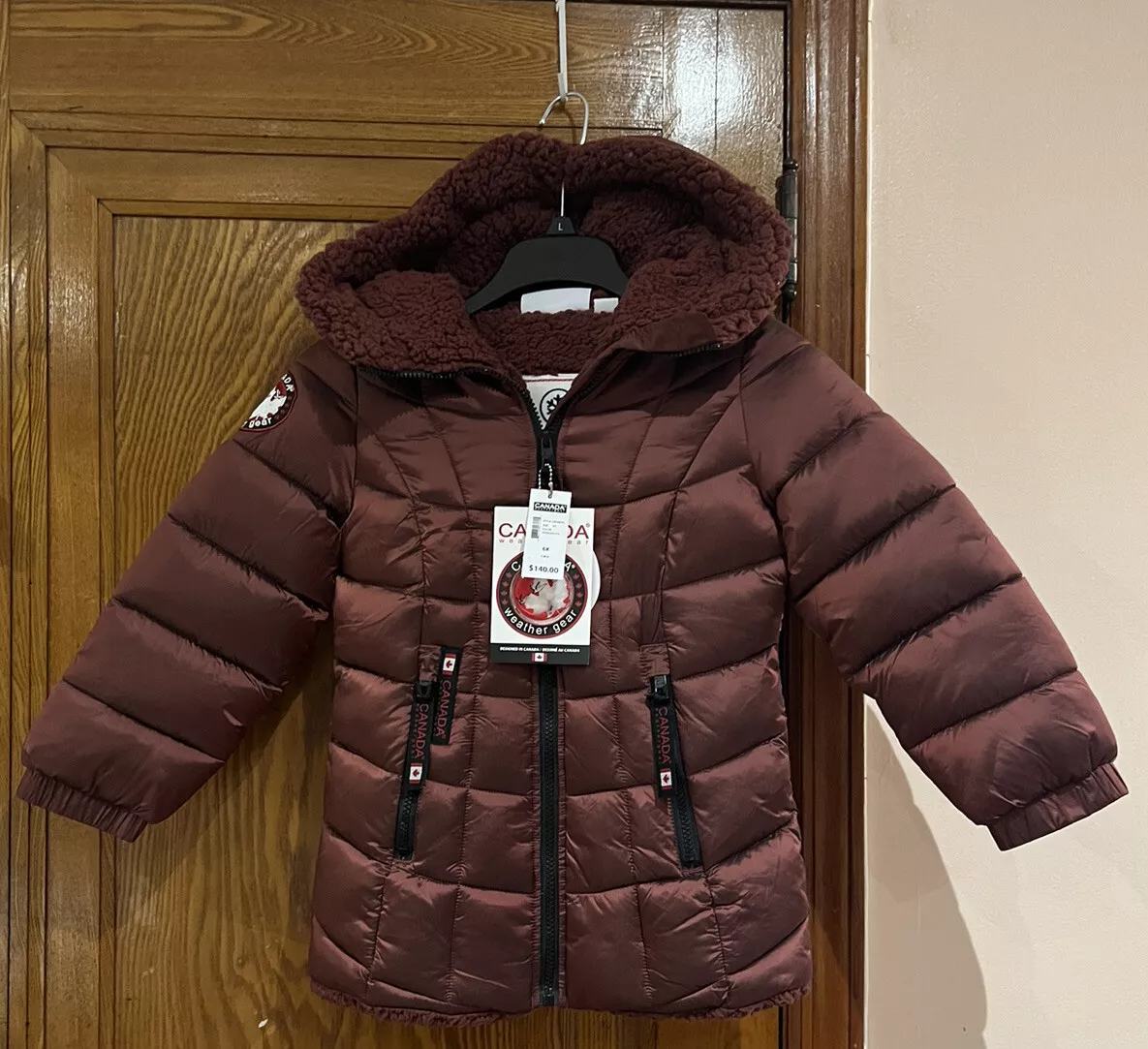 Canada weather gear store girls coat