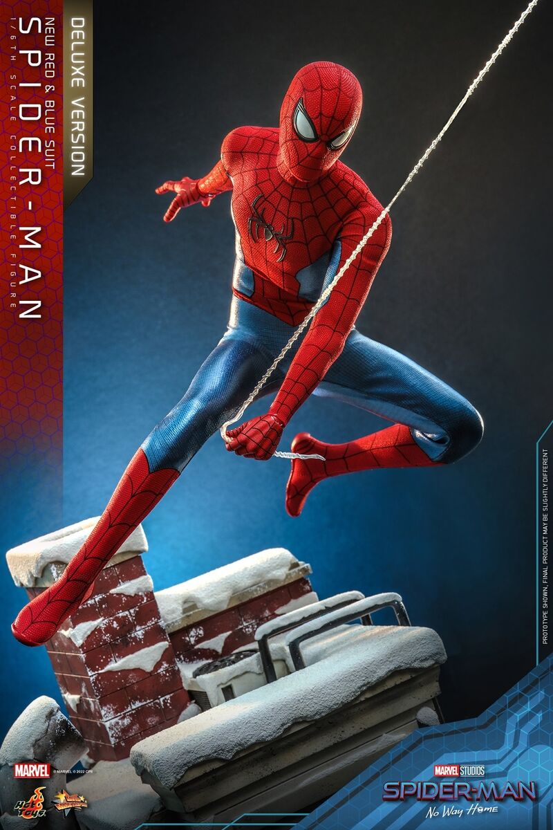 New In Stock Hot Toys MMS680 No Way Home Spider-Man (New Red New In Stock Hot Toys MMS680 No Way Home Spider-Man (New Red