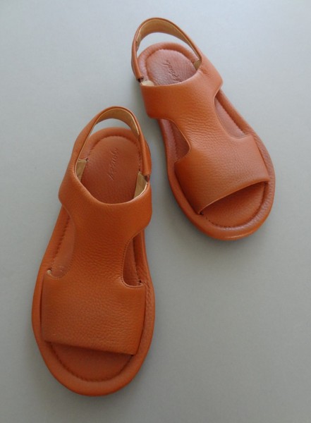 Marsèll Sandalen "Cornice" aus weichem hellbraunem gepolstertem Leder Gr. 37 1/2 US 7,5