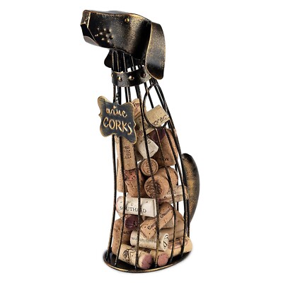 Dog Bottle Cork Holder, Decorative Wine Cork Storage Decor, Dog