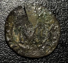 1555-1661 France Lorraine 1/4 Sol City of Metz Silver Medieval Cracked Coin