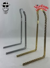 Vintage Lowrider Bicycle 90d Triple Square Twisted Sissy Bar in Chrome or Gold.