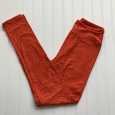 NWT LulaRoe OS Leggings Halloween Red-Orange Women One Size Buttery Soft NEW