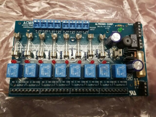 Altronix ACM8 Access Power Controller Board 8 Fused Outputs for sale online
