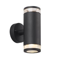 Wandleuchte Birk Nordlux Black Up-/ Downlight 2X GU10 AußEnwandleuchte Wandlampe