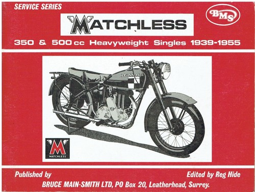 MATCHLESS 350 500cc HEAVYWEIGHT SINGLES INCL G3L G3C G80/C 1939-55 ...