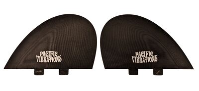 Pacific Vibrations Surfboard Fins Half Moons Twin Fin Fits FCS | eBay