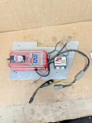 MSD PRO MAG 8106 12/20 AMP ELECTRONIC POINTS BOX RED + MSD 2 STEP 8739