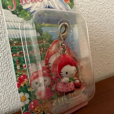 Rare Strawberry Hello Kitty Keychain Set of 4 Japan Gotochi Sanrio