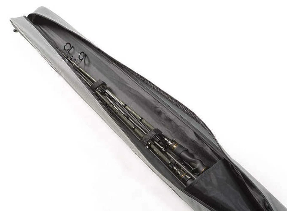 VENTA Estuche de caña de pescar Abu Garcia Estuche de caña semidura 2 7'6" Negro Acelerado Japón Foto 2 de 4