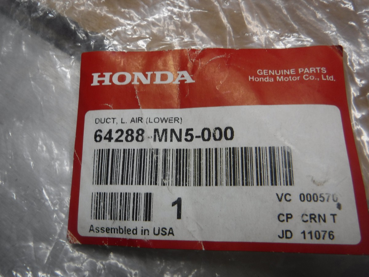 90-00 HONDA GOLDWING 1500 AIR DUCT LEFT LOWER 64288-MN5-000
